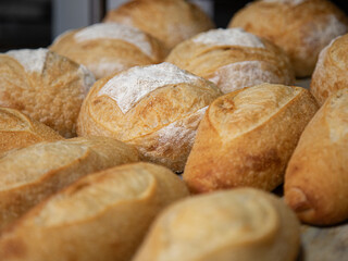 bread in production inside the bakery