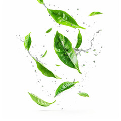green leaves background