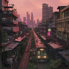 railway in the city