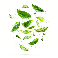 green leaves background