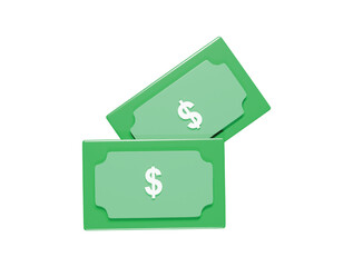 Dollar icon 3d render illustration