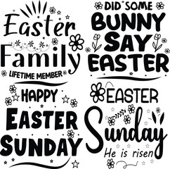 Happy Easter Bundle design, Christian Easter Bundle, Easter Bunny, Retro Easter Cut Files Cricut, Good for Happy Easter tshirt design