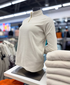 Women's sweater on a mannequin in the market