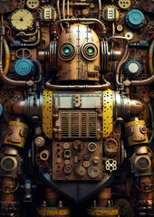 Steampunk theme background
