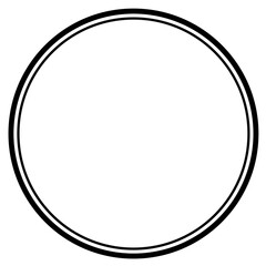 Naklejka premium Black round border