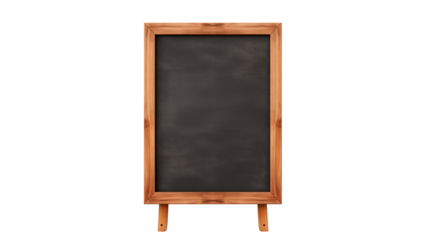Blank wooden board cut out. Isolated school board for chalk