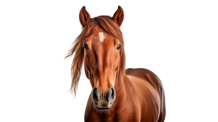 Horse animal cut out. Isolated horse animal on transparent background