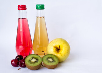 Fuit Juices Bottle Apple, Kiwi, And Cherry