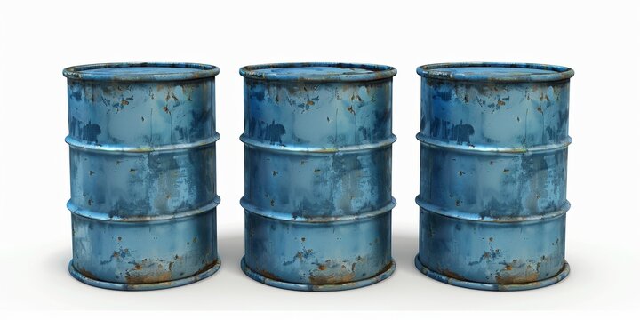 metal oil barrel, symbolizing industrial energy and environmental pollution concerns.