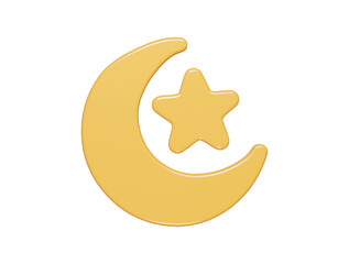 Ramadan icon 3d render illustration