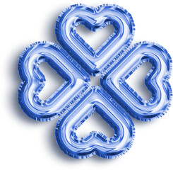 Clover Blue Foil Balloon Icon