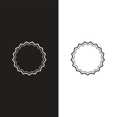 Ornate borders Mid-century Retro Badge Designs