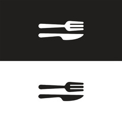 Fork, knife, spoon and plate set icons. Tableware set flat style. Dinnerservice collection. Plate, fork and knife for apps and websites. Dinner service
