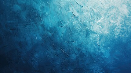 Blue textured background. The rough surface of the wall is painted in blue.