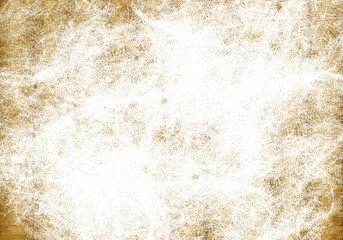 Golden paint brush stroke glittering texture.