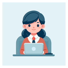 lady office illustration