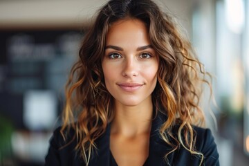 Fototapeta premium Close Up Portrait of Person With Long Hair