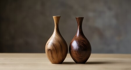  Elegant wooden vases, perfect for home decor