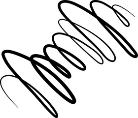 Fototapeta premium Spiral wave line or curved pattern. Graphic element