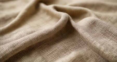 Soft texture of a beige fabric