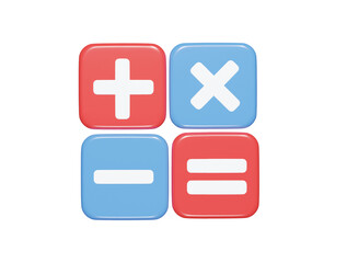 Obraz premium Calculator icon 3d icon illustration