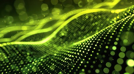   wave dynamic background dots green futuristic flow technology abstract datum innovation sound illustration business digital music dot texture science pattern 
