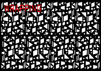 Gift wrapping with beautiful and colorful motifs