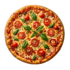 Pizza on a Transparent Background.