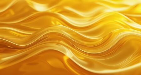  Golden waves of light, a mesmerizing abstract - obrazy, fototapety, plakaty