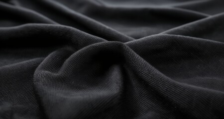 Fototapeta premium Textured fabric in monochrome, perfect for fashion or interior design