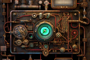 Fototapeta premium Technological theme background