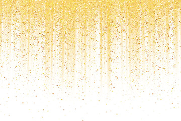 Magic Golden Glow Abstract Sparkle Background with Gold Glitter Dust