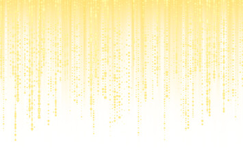 Falling Gold Confetti Sparkle Background with Glitter Dust and Shining Stars