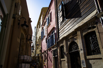 Old Greek street on the island of Crete