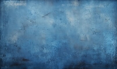 Fototapeta na wymiar A Tranquil Blue Wall With a Bold Black Frame