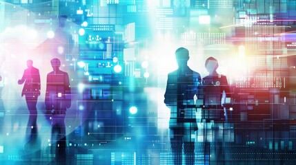 technology Business concept abstract background communication concept