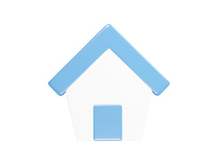 Home icon 3d render illustration 