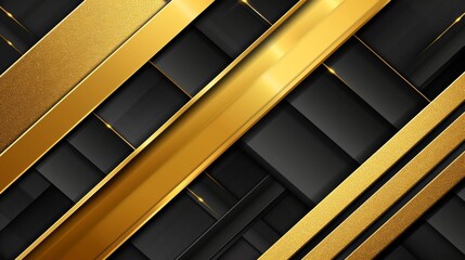 Luxurious 3d abstract business backdrop with shimmering gold and black sparkles for elegant designs