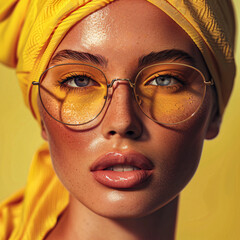 model with sunglasses