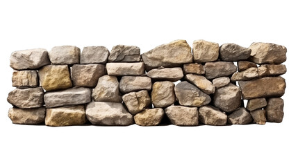 stonewall isolated on transparent background, element remove background, element for design.