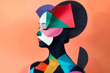 Geometric silhouettes juxtaposed with whimsical details