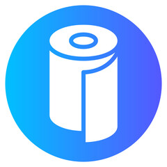 paper roll gradient icon