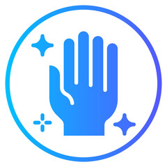 handwashing gradient icon