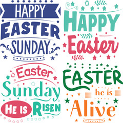 Happy Easter Bundle design, Christian Easter Bundle, Easter Bunny, Retro Easter Cut Files Cricut, Good for Happy Easter tshirt design