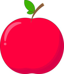 Red apple illustration 