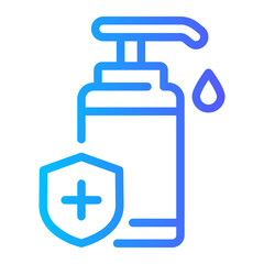 hand sanitizer gradient icon