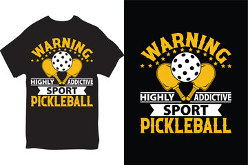 Pickleball tshirt Design for Male and Female