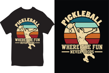 Pickleball tshirt Design for Male and Female