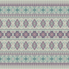 Ethnic abstract ikat art. Seamless pattern in tribal, folk embroidery, and Mexican style TRADITIONAL INDIAN .