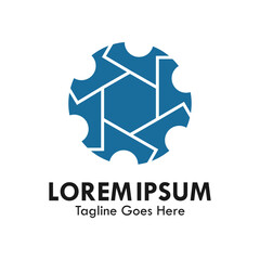 Fototapeta premium Gear design logo template illustration